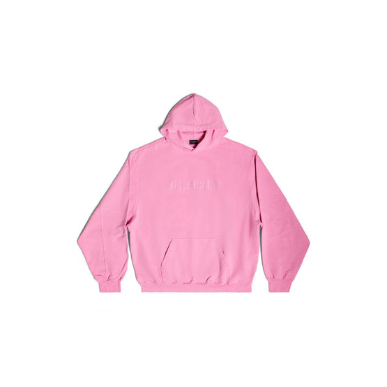 Men's Destroyed Hoodie - Pink/Pink