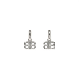 Women's BB 2.0 Hoop Earrings P - Silver/Crystal