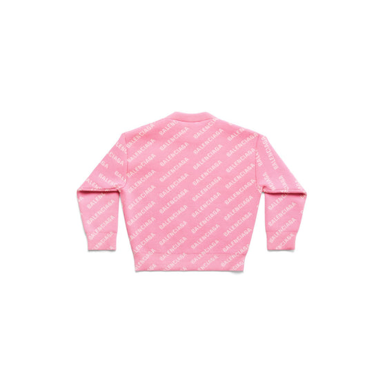 Kids All Over Crewneck - Pink/White