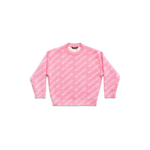 Kids All Over Crewneck - Pink/White