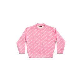 Kids All Over Crewneck - Pink/White