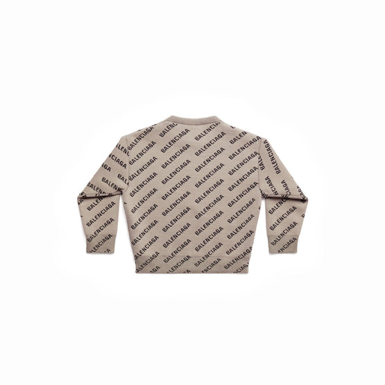 Kids All Over Crewneck - Dark Beige/Black