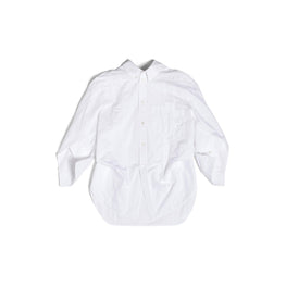 Women's Diy Twisted Sleeve Shirt - White