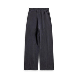 Men's Baggy Sweatpants - Washed Black/White