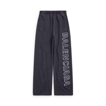 Men's Baggy Sweatpants - Washed Black/White