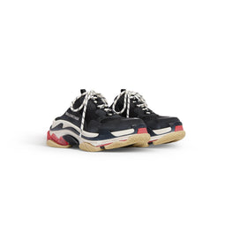 Men's Triple S Mule Mltclr/W - Black/White/Red