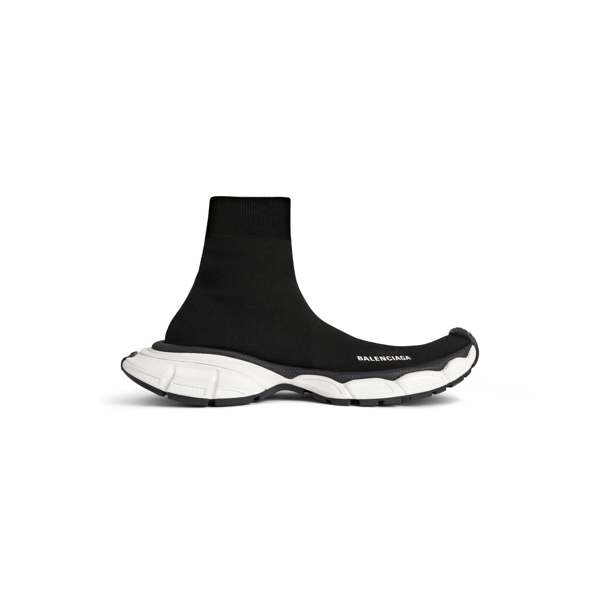 Women's 3XL Sock Knit - Black/White