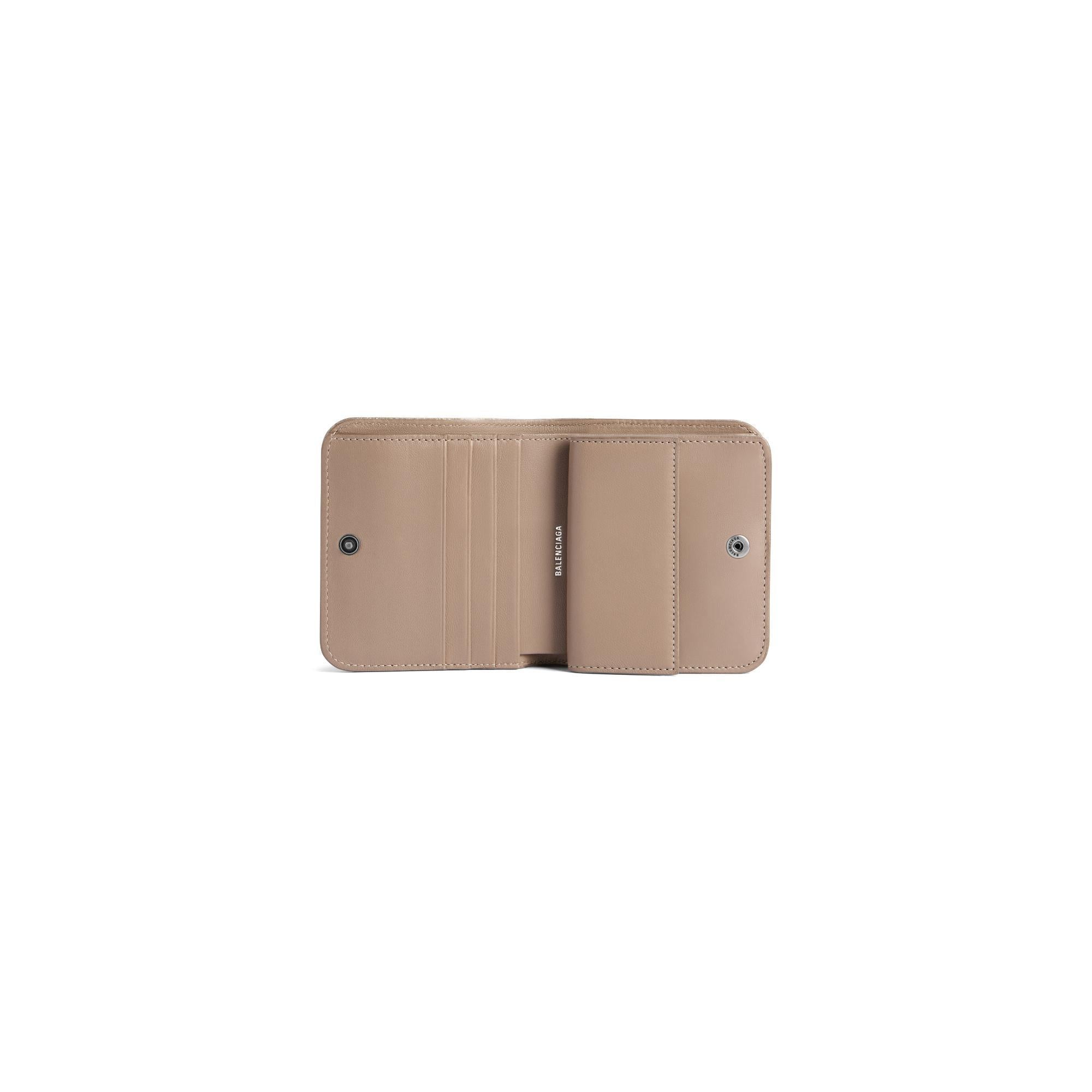 Women's Monaco Flap Coin Card Holder - Stone Beige