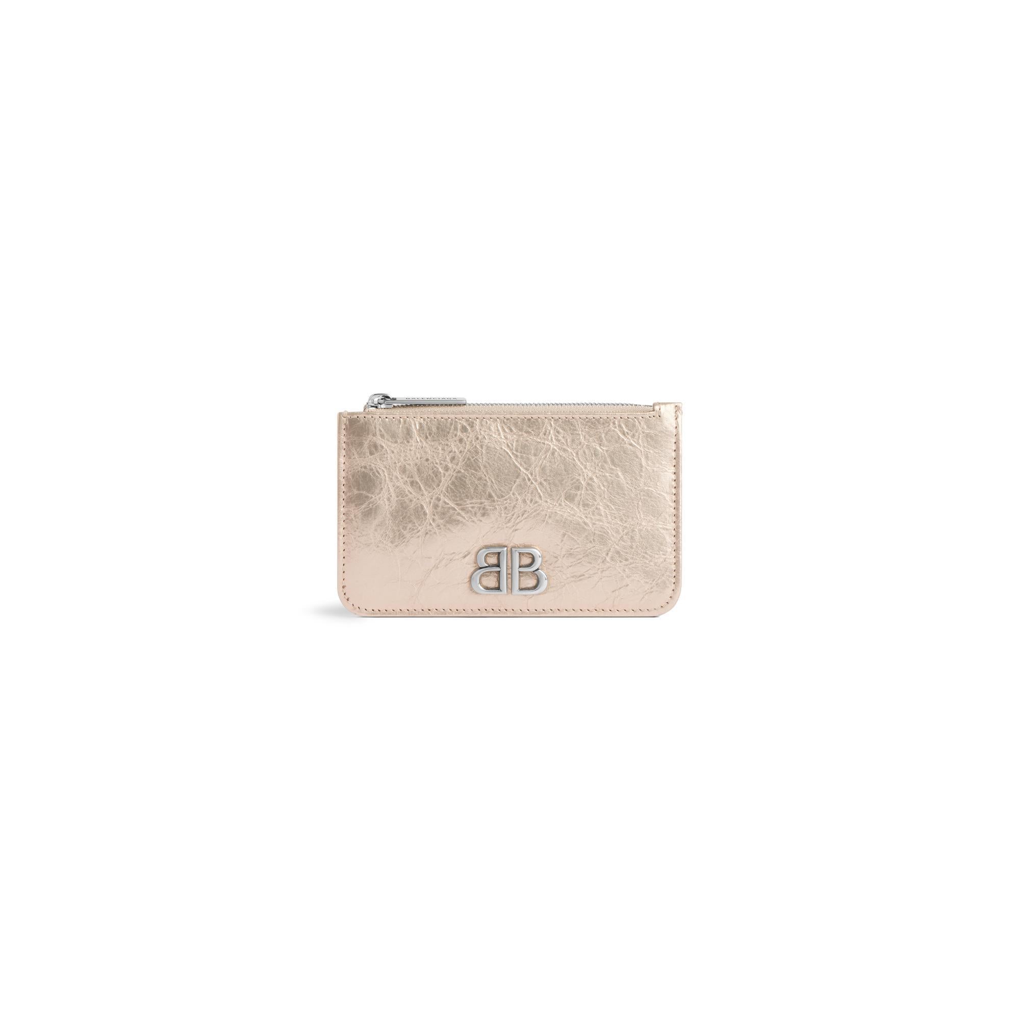 Women's Monaco Long Coin Card Holder - Stone Beige