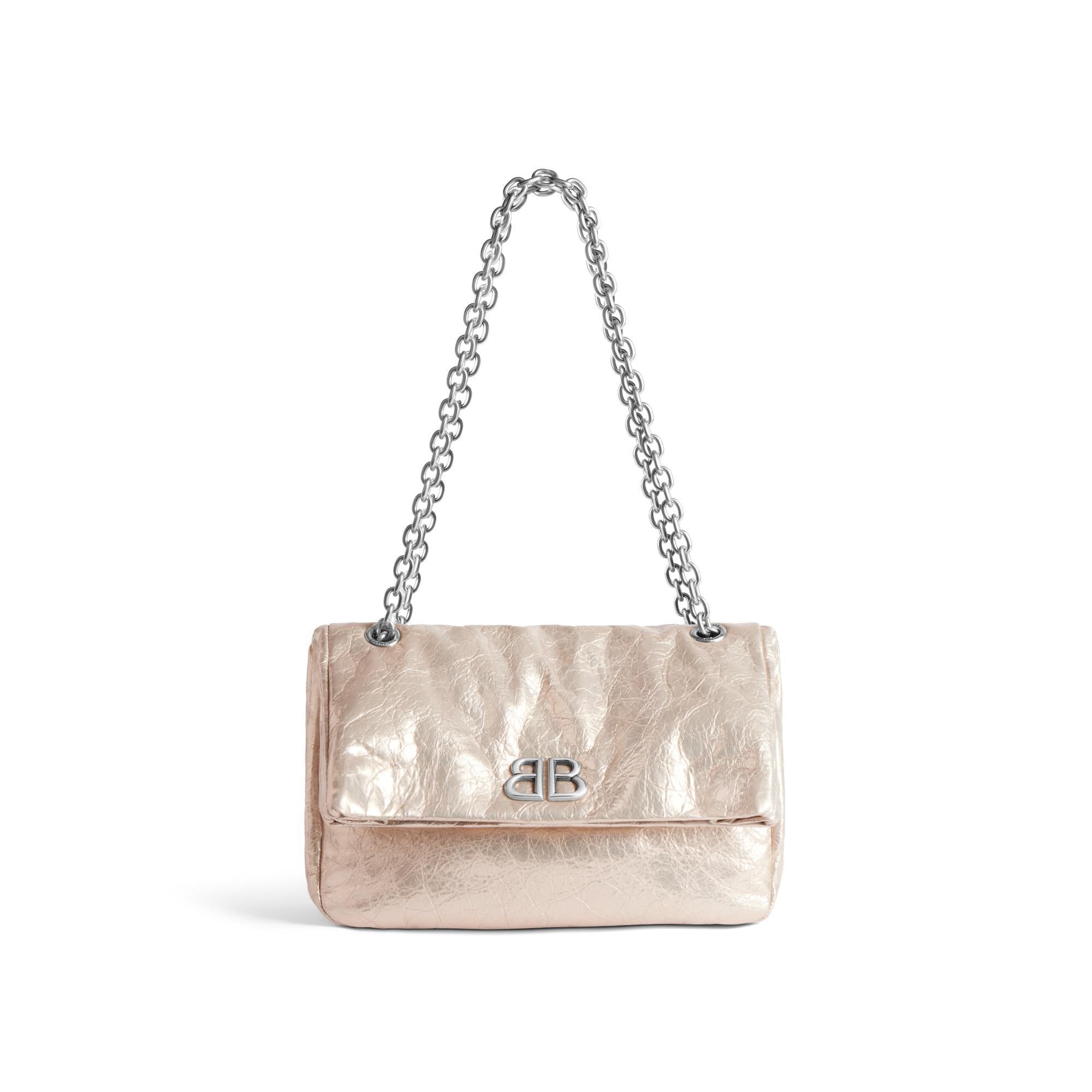 Women's S Monaco Chain Bag - Stone Beige