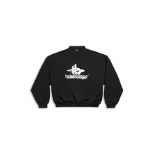 Men's Round Crewneck - Black/White