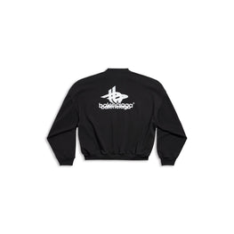 Men's Round Crewneck - Black/White