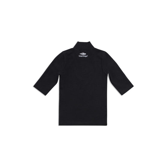 Men's Fitted L/S Turtleneck - Black/White