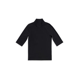 Men's Fitted L/S Turtleneck - Black/White