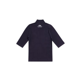 Men's Fitted L/S Turtleneck - Navy/White