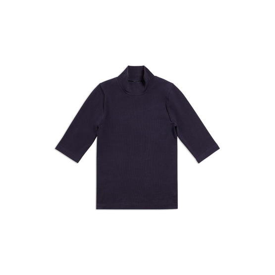 Men's Fitted L/S Turtleneck - Navy/White