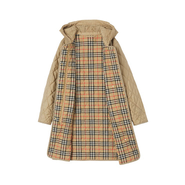 Quilted Thermoregulated Coat - Archive Beige