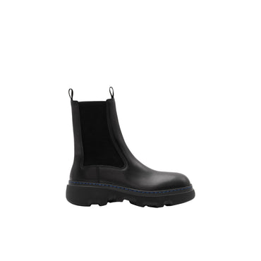 Leather Creeper Chelsea Boots - Black