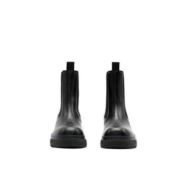 Leather Creeper Chelsea Boots - Black