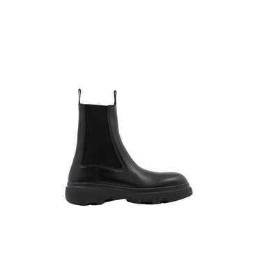 Leather Creeper Chelsea Boots - Black
