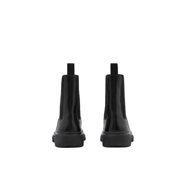Leather Creeper Chelsea Boots - Black