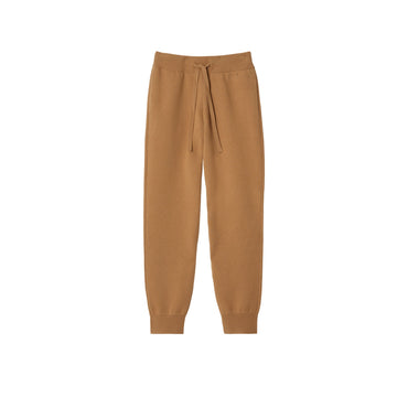 Petite Cashmere Blend Jogging Pants - Camel