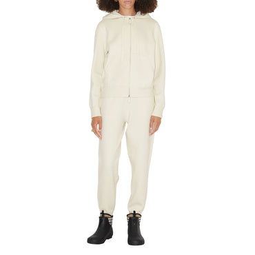 Cashmere Blend Jogging Pants - Natural White