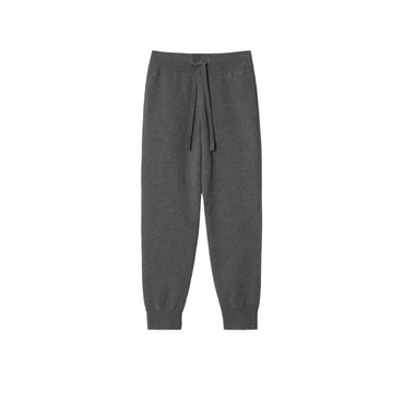 Petite Cashmere Blend Jogging Pants - Storm Grey Melange