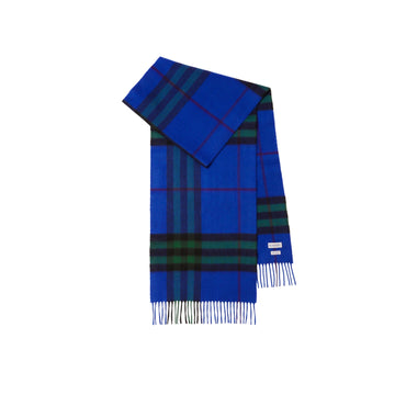 Check Cashmere Scarf - Knight /Ivy