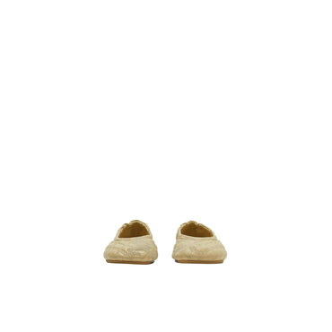 Leather Sadler Ballerinas - Clay