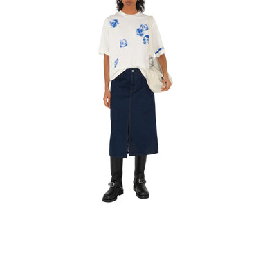 Rose Cotton T-shirt - Rain