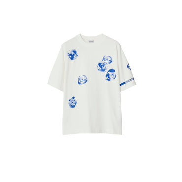 Rose Cotton T-shirt - Rain