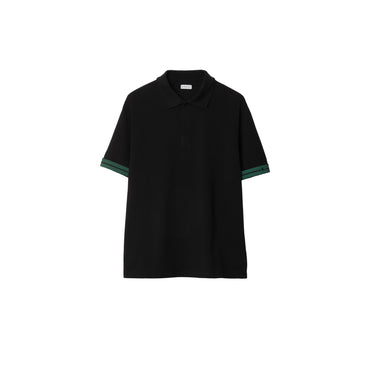 Cotton Polo Shirt - Black
