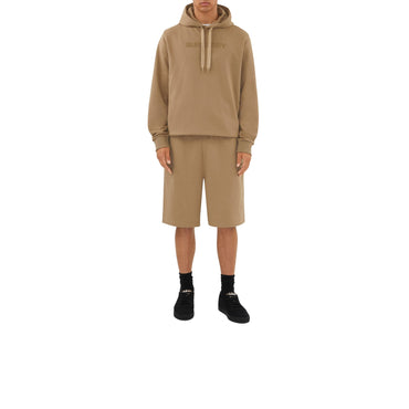Logo Cotton Shorts - Camel