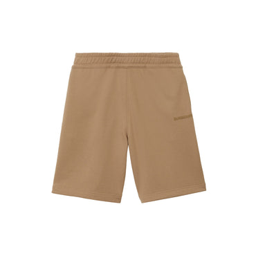 Logo Cotton Shorts - Camel