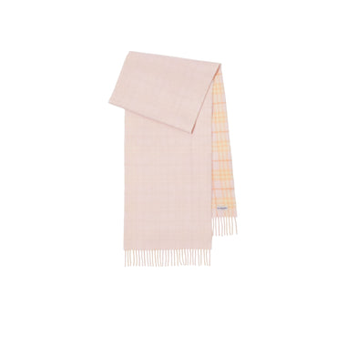 Reversible Check Cashmere Scarf - Cameo