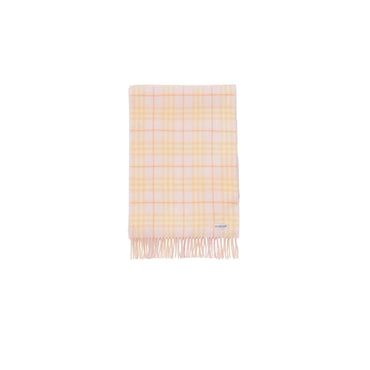 Reversible Check Cashmere Scarf - Cameo