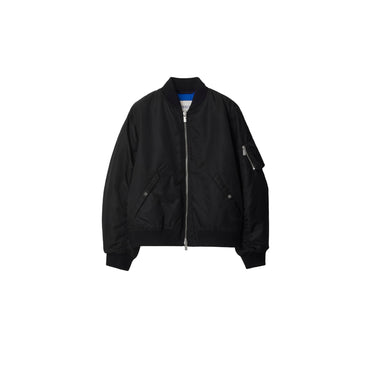 Nylon Bomber Jacket - Black