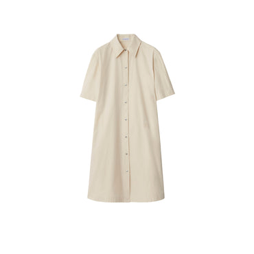 Cotton Blend Shirt Dress - Calico