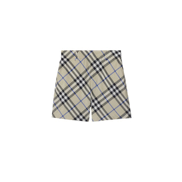 Check Cotton Shorts - Lichen Ip Check