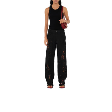 Stretch Cotton Tank Top - Black