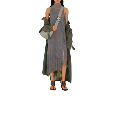 Long Cotton Trench Coat - Antique Green