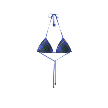 Check Bikini Top - Bright Navy Ip Chk