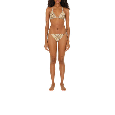 Check Bikini Top - Wheat Ip Check
