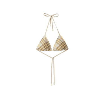 Check Bikini Top - Wheat Ip Check