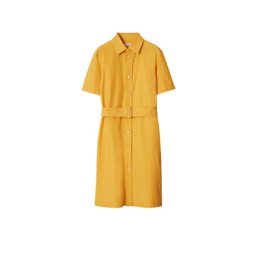 Cotton Blend Shirt Dress - Sunflower