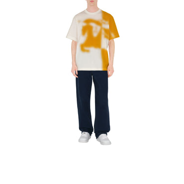 Halftone EKD Cotton T-shirt - Salt