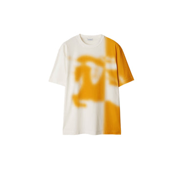 Halftone EKD Cotton T-shirt - Salt