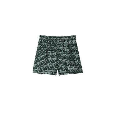 B Silk Shorts - Silver/Green