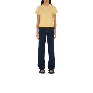 Boxy Cotton T-shirt - Daffodil